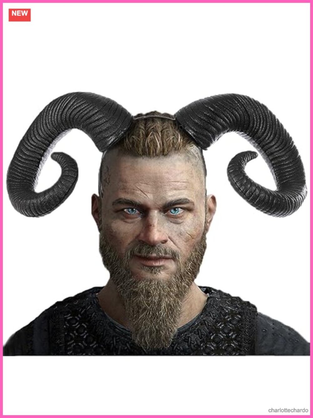 Gothic Black Horn Headband Halloween Cosplay Costume Ram Sheep Devil Headwear